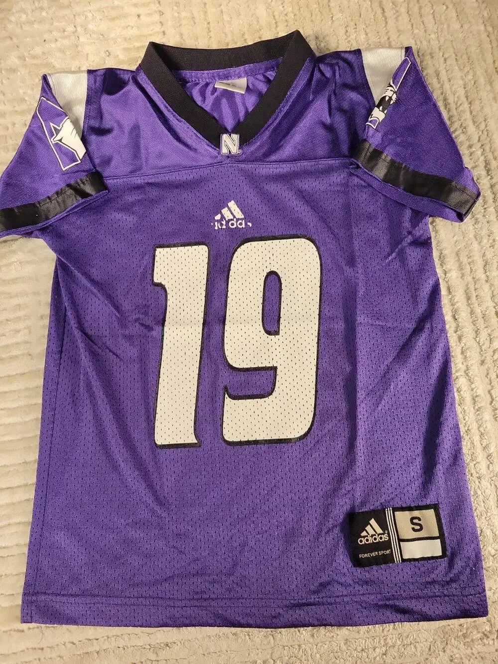 Adidas Northwestern Wildcats Jersey Youth Size Small College NCAA football Kids